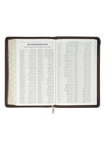 Crown of Thorns Two-tone Brown Faux Leather King James Version Deluxe Gift Bible with Thumb Index and Zipper Closure