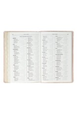 Pale Pink Floral Faux Leather King James Version Deluxe Gift Bible with Thumb Index