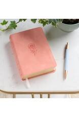 Coral Dawn Floral Large Print Compact King James Version Bible