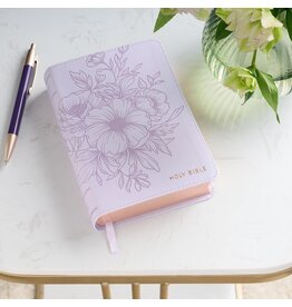 Lavender Bouquet Large Print Compact King James Version Bible