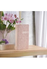 Blush Pink Floral Faux Leather Compact King James Version Bible