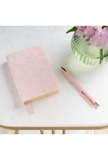 Blush Rose Faux Leather Floral King James Version Pocket Bible