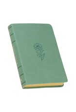 Teal Bloom Faux Leather Compact King James Version Bible