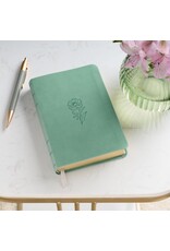 Teal Bloom Faux Leather Compact King James Version Bible