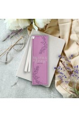 Be Still and Know Lilac Faux Leather Bookmark - Psalm 46:10