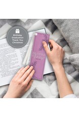 Be Still and Know Lilac Faux Leather Bookmark - Psalm 46:10