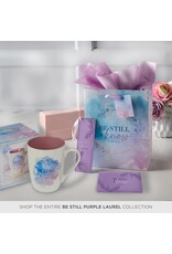 Be Still and Know Lilac Faux Leather Bookmark - Psalm 46:10