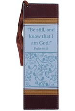 Be Still and Know That I Am God Faux Leather Bookmark - Psalm 46:10