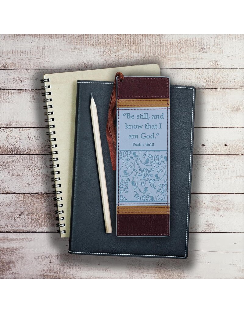 Be Still and Know That I Am God Faux Leather Bookmark - Psalm 46:10