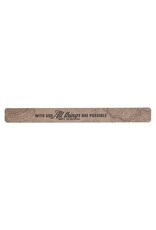 All Things Are Possible Tan Topography Large Magnetic Strip - Matthew 19:26