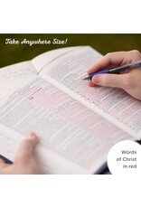 Sunrise Pink Faux Leather Large Print Thinline King James Version Bible with Zippered Closure and Thumb Index