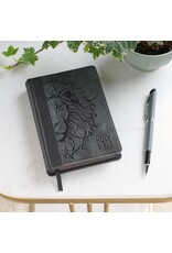 Black and Gray Lion Faux Leather Hardcover Compact King James Version Bible