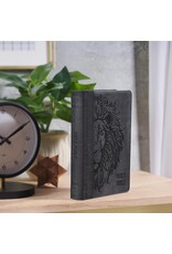 Black and Gray Lion Faux Leather Hardcover Compact King James Version Bible
