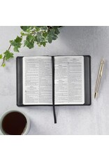 Black and Gray Lion Faux Leather Hardcover Compact King James Version Bible