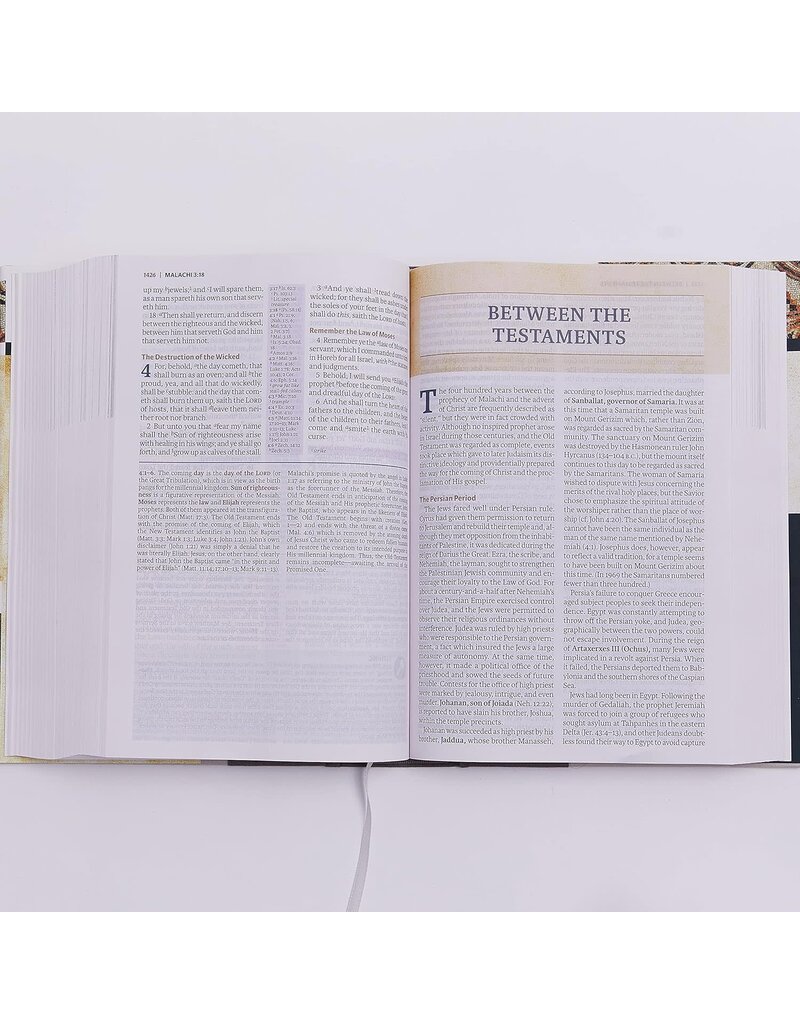 Thomas Nelson King James Study Bible, Bonded Leather, Brown, Full-Color Edition  Large Print