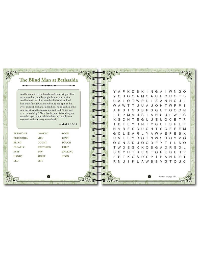 Bible Word Search Miracles of Jesus