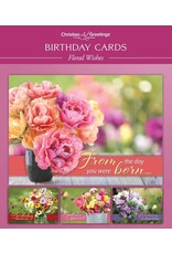 Floral Wishes Birthday Boxed Cards