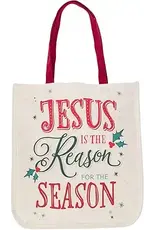 Jesus is the Reason for the Season Canvas Tote Bag
