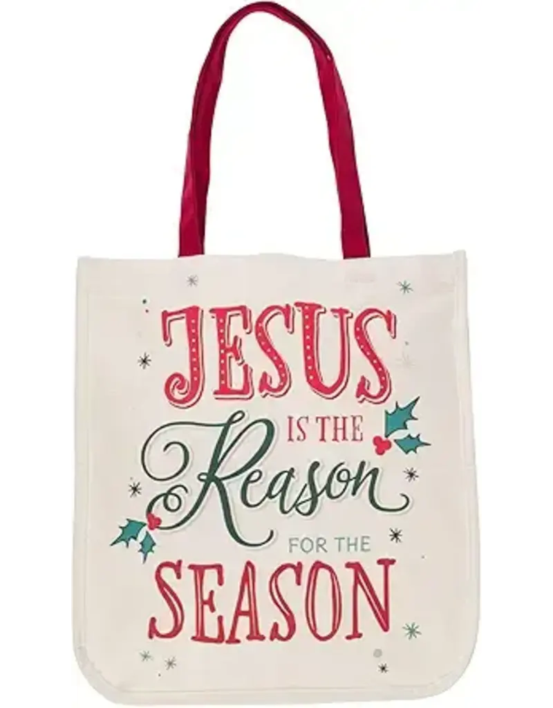 Jesus is the Reason for the Season Canvas Tote Bag