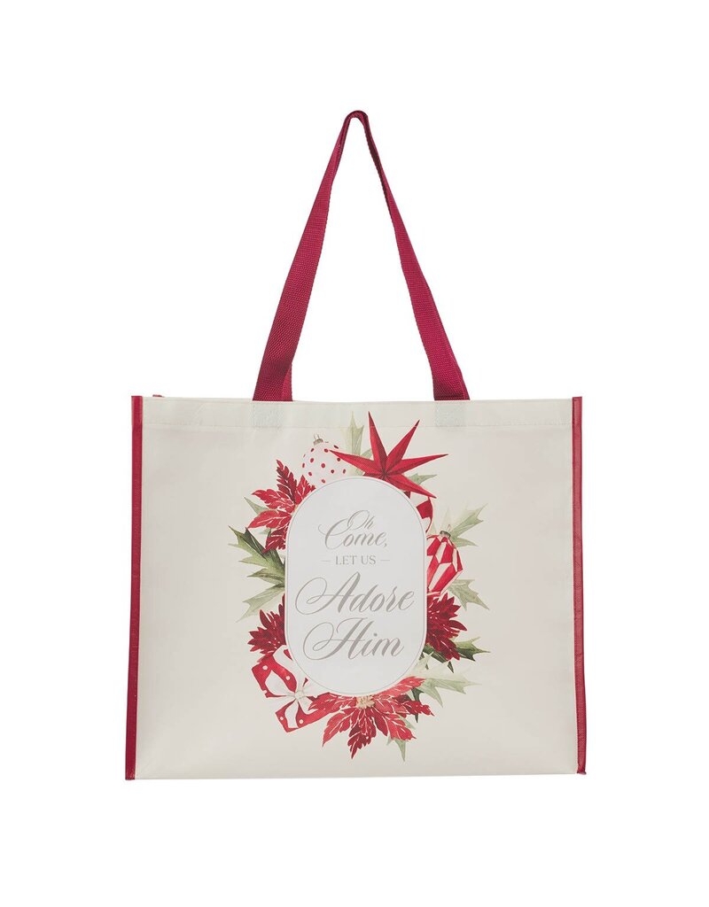 Adore Him Large Non-woven Coated Reusable Tote Bag