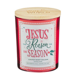 Jesus is the Reason Scented Candle in a Glass Jar