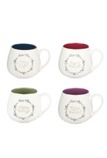Christmas Wreath Ceramic Mug Set
