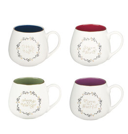 Christmas Wreath Ceramic Mug Set