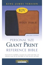 Personal Size Giant Print Black/Tan Flexisoft