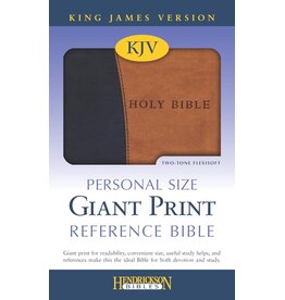 Personal Size Giant Print Black/Tan Flexisoft