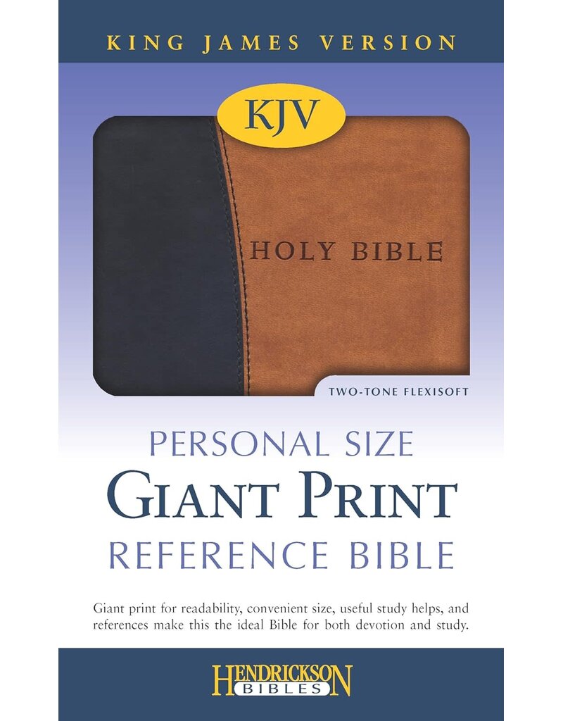 Personal Size Giant Print Black/Tan Flexisoft