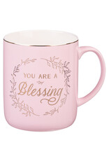 You Are A Blessing Pink Ceramic Coffee Mug