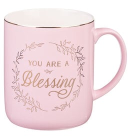 You Are A Blessing Pink Ceramic Coffee Mug