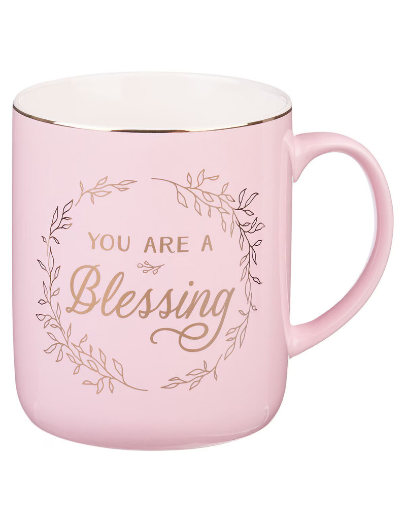 You Are A Blessing Pink Ceramic Coffee Mug