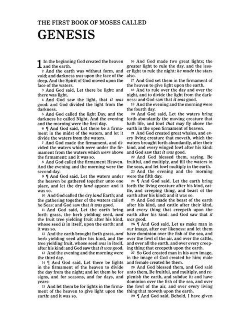 KJV Great and Small Bible, White hardback: A Keepsake Bible for Babies