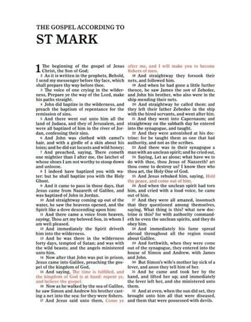 KJV Great and Small Bible, White hardback: A Keepsake Bible for Babies