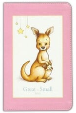 KJV Great and Small Bible, Pink Leathertouch: A Keepsake Bible for Babies