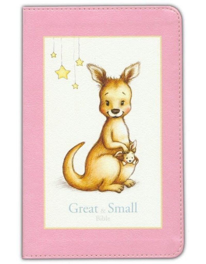 KJV Great and Small Bible, Pink Leathertouch: A Keepsake Bible for Babies