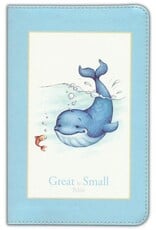 KJV Great and Small Bible, Blue Leathertouch: A Keepsake Bible for Babies