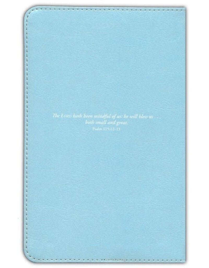 KJV Great and Small Bible, Blue Leathertouch: A Keepsake Bible for Babies