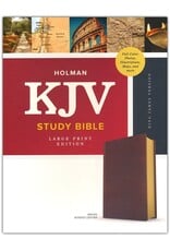 Holman KJV Study Bible Large Print, Brown Bonded Leather