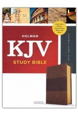 Holman KJV Study Bible, Saddle Brown Leather Touch