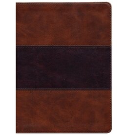 Holman KJV Study Bible, Saddle Brown Leather Touch