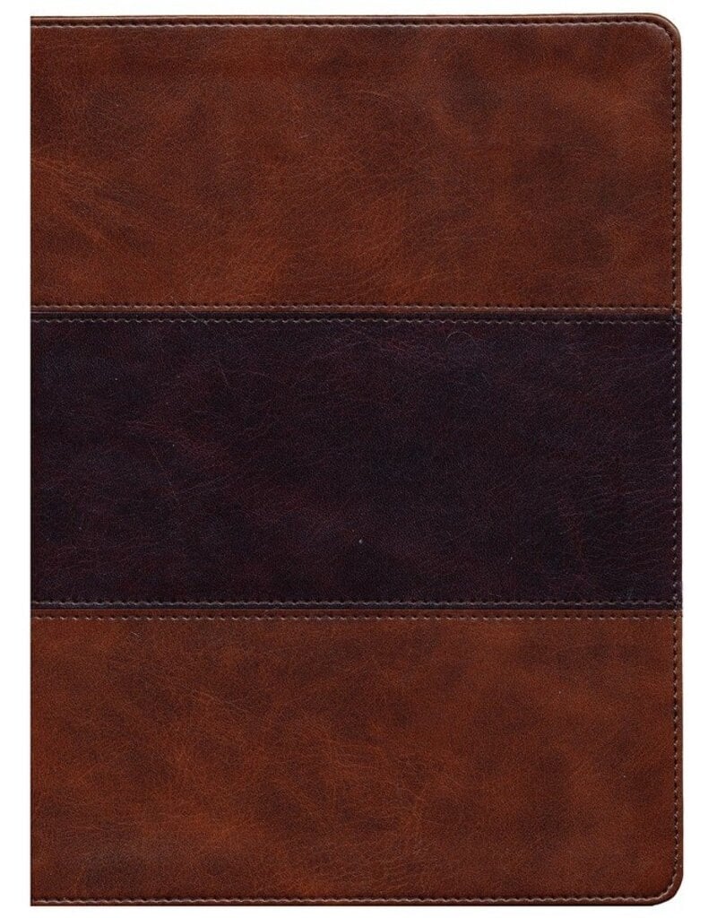 Holman KJV Study Bible, Saddle Brown Leather Touch