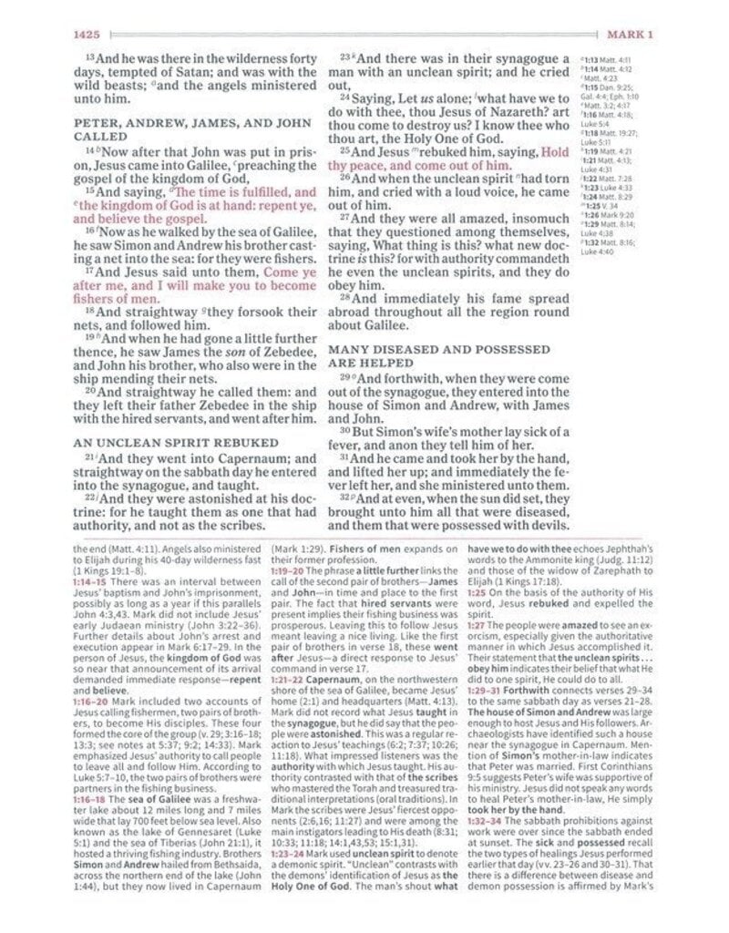 Holman KJV Study Bible Black Goatskin, Thumb-Indexed
