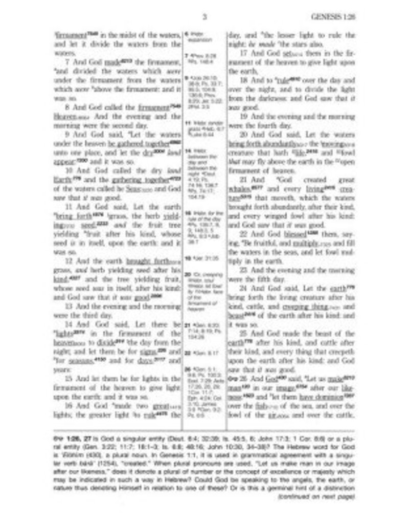 KJV Hebrew Greek Key Word Study Bible, Genuine Leather Brown
