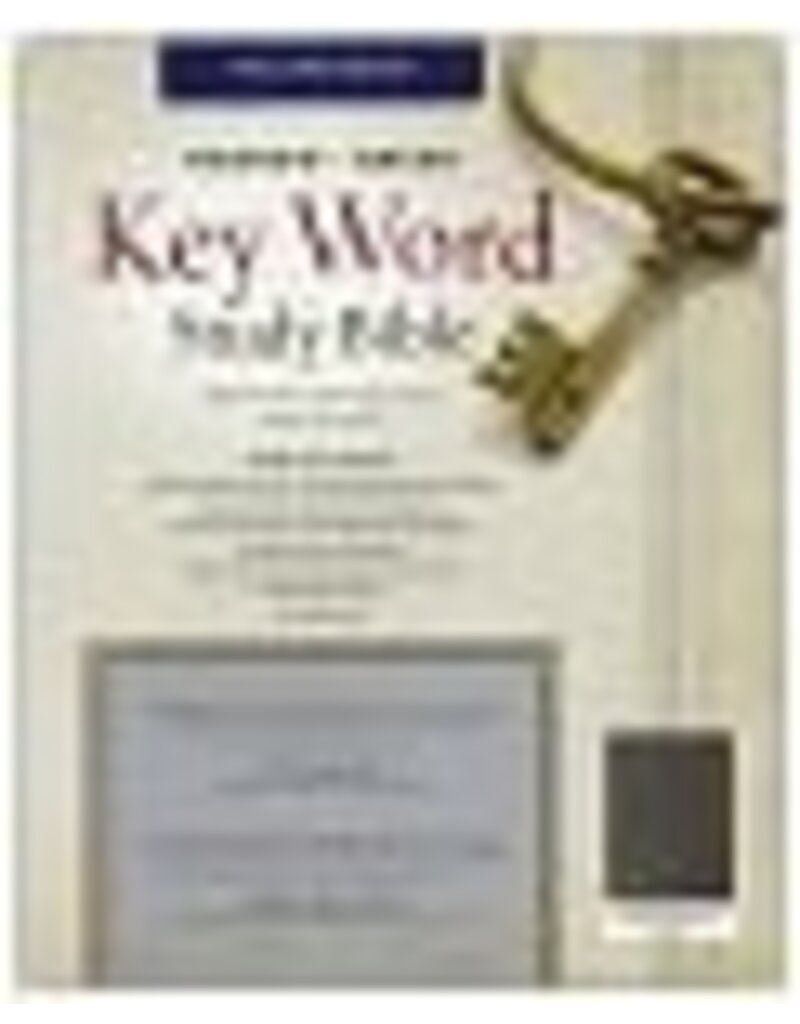 KJV Hebrew Greek Key Word Study Bible, Genuine Leather Black