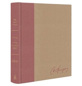 CHARLES SPURGEON'S MORNING & EVENING DEVOTIONAL BIBLE KJV [ROSE GOLD & SAND SIGNATURE]