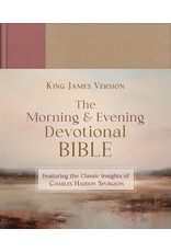 CHARLES SPURGEON'S MORNING & EVENING DEVOTIONAL BIBLE KJV [ROSE GOLD & SAND SIGNATURE]