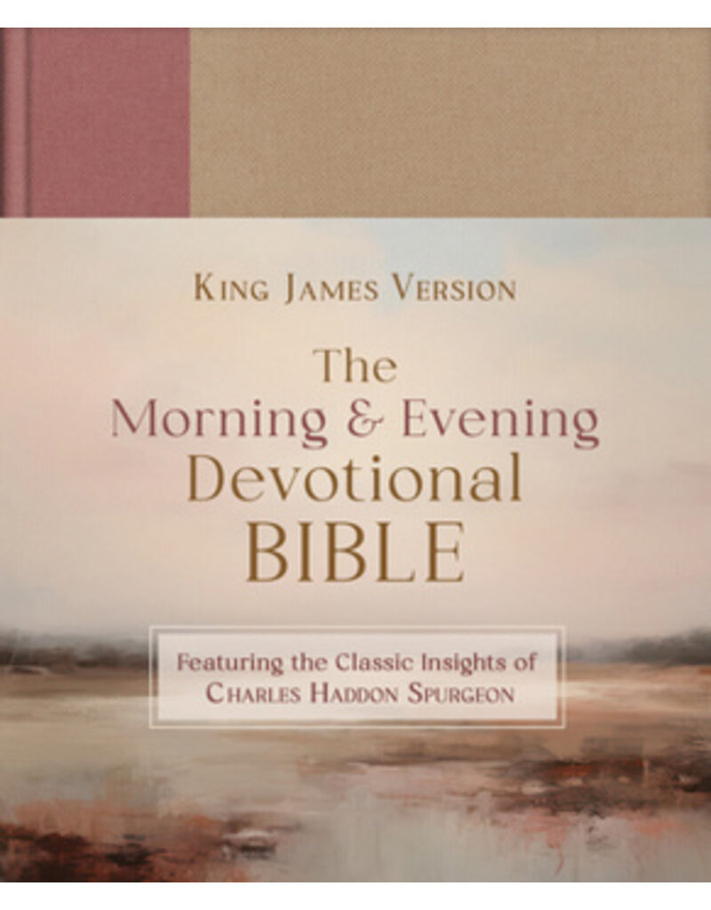 CHARLES SPURGEON'S MORNING & EVENING DEVOTIONAL BIBLE KJV [ROSE GOLD & SAND SIGNATURE]