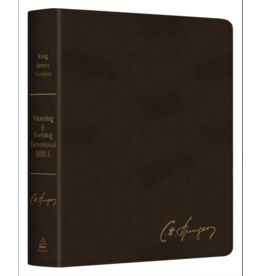 CHARLES SPURGEON'S MORNING & EVENING DEVOTIONAL BIBLE KJV [ESPRESSO BROWN SIGNATURE]